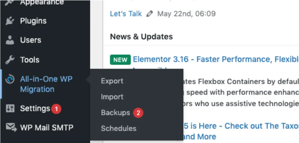 All in 1 wp Migration - Migration made easy